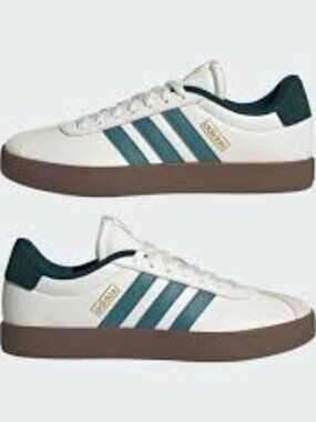 Adidas VL Court 3.0 White Green Gum Sole Men’s 12 NIB